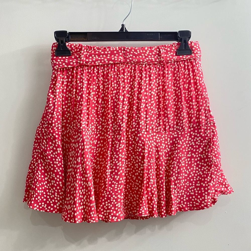 NWT URBAN Romantics Small Pink & White Ruffle Belted Mini Skirt Skort - Picture 2 of 6